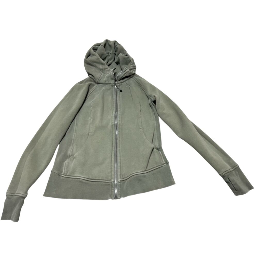 Lululemon Scuba Hoodie Womens 8 Full Zip Thumb Holes Sweater Sweatshirt NO FLAWS